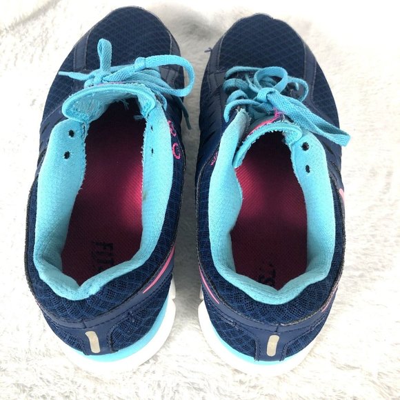Nike Flex Run Woman's Blue Size 10 Sneakers Shoes - Picture 10 of 12